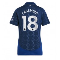 Camisa de time de futebol Manchester United Casemiro #18 Replicas 2º Equipamento Feminina 2024-25 Manga Curta